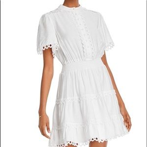 Aqua Smocked-waist Dress - 100% Exclusive In White Sz S